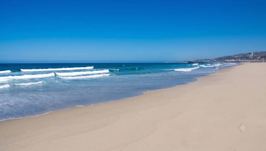 Pacific Beach Drive surf break in Pacific Beach, San Diego — beachbreak peaks along the shoreline.